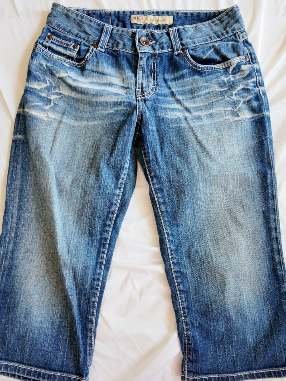Y2K Denim Capris BKE Size 29 Low Rise Jeans Vintage 2000s